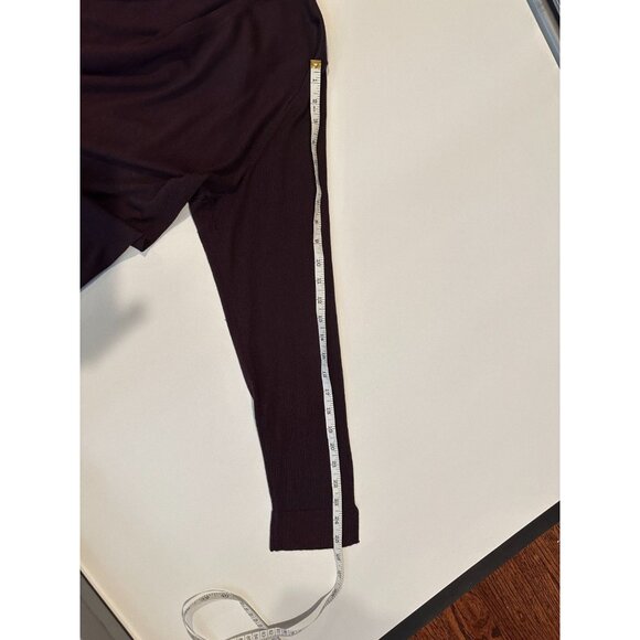 J. Jill Silk and Cotton Deep Plum V-Neck Sweater Size XL Lightweight Soft Knit - Picture 9 of 9